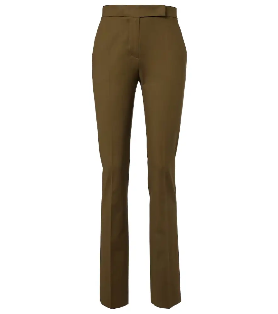 Max Mara Cotton-blend slim pants
