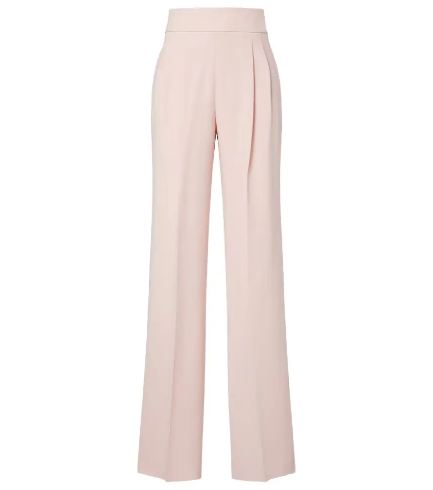 Max Mara Pleated cady straight pants