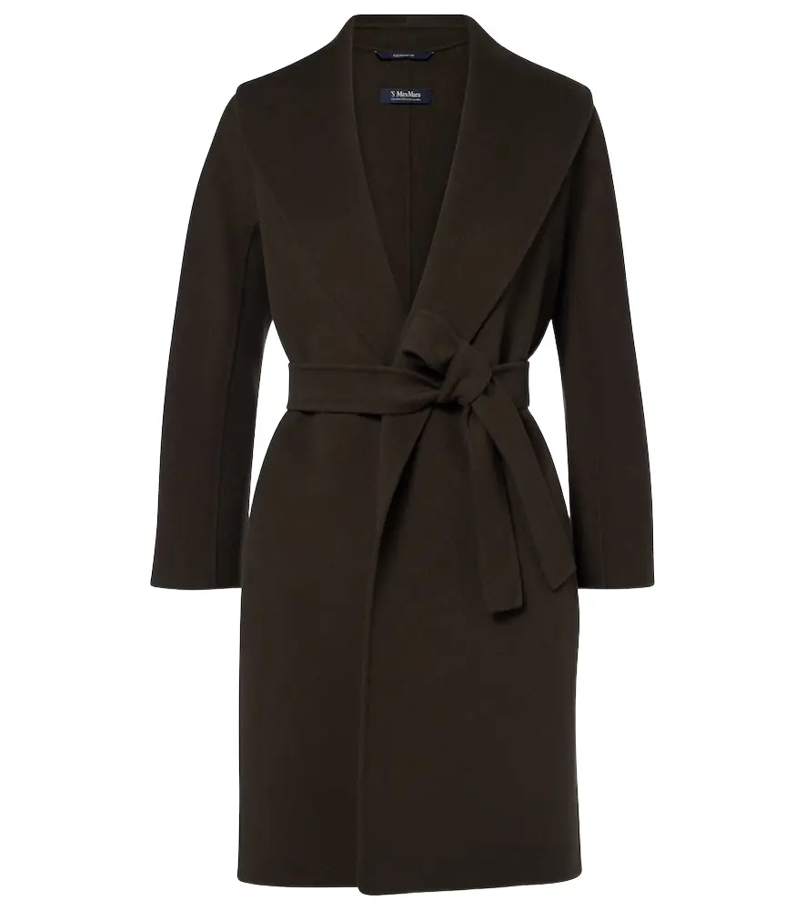 'S Max Mara Virgin wool wrap coat