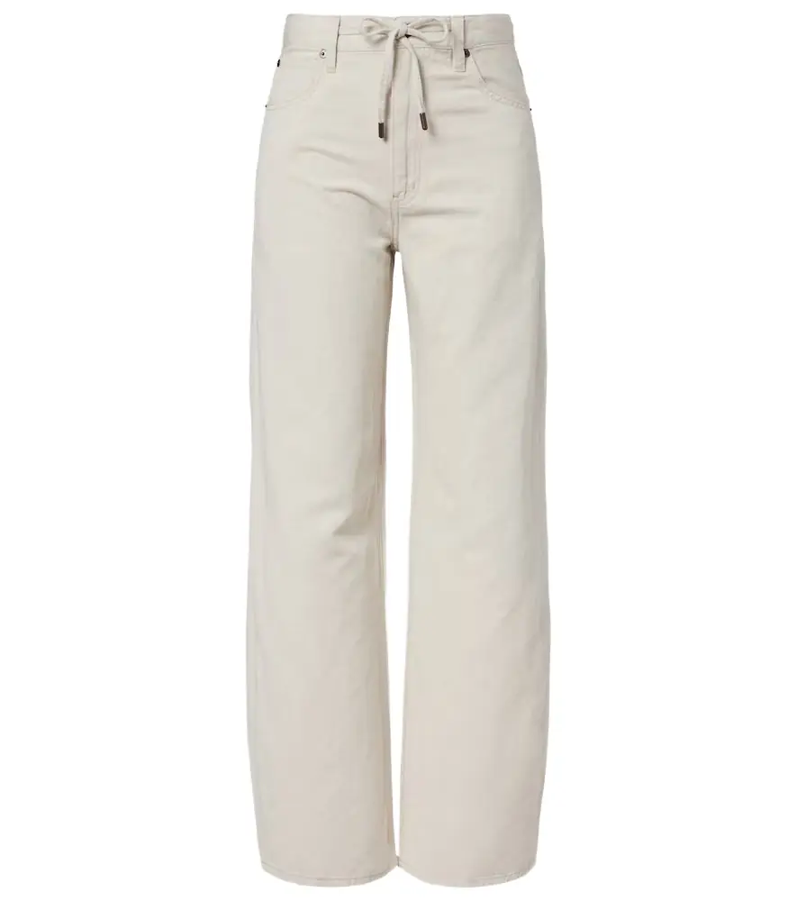 Frame Off Duty Drawstring wide-leg jeans