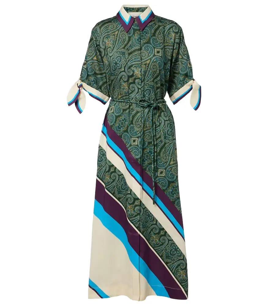 Alemais Alémais Joni printed linen-blend shirt dress