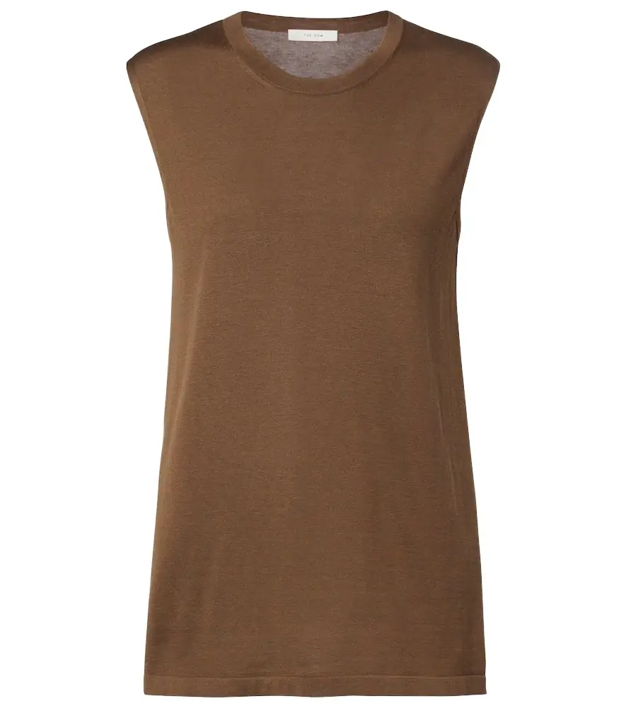 The Row Omima silk top