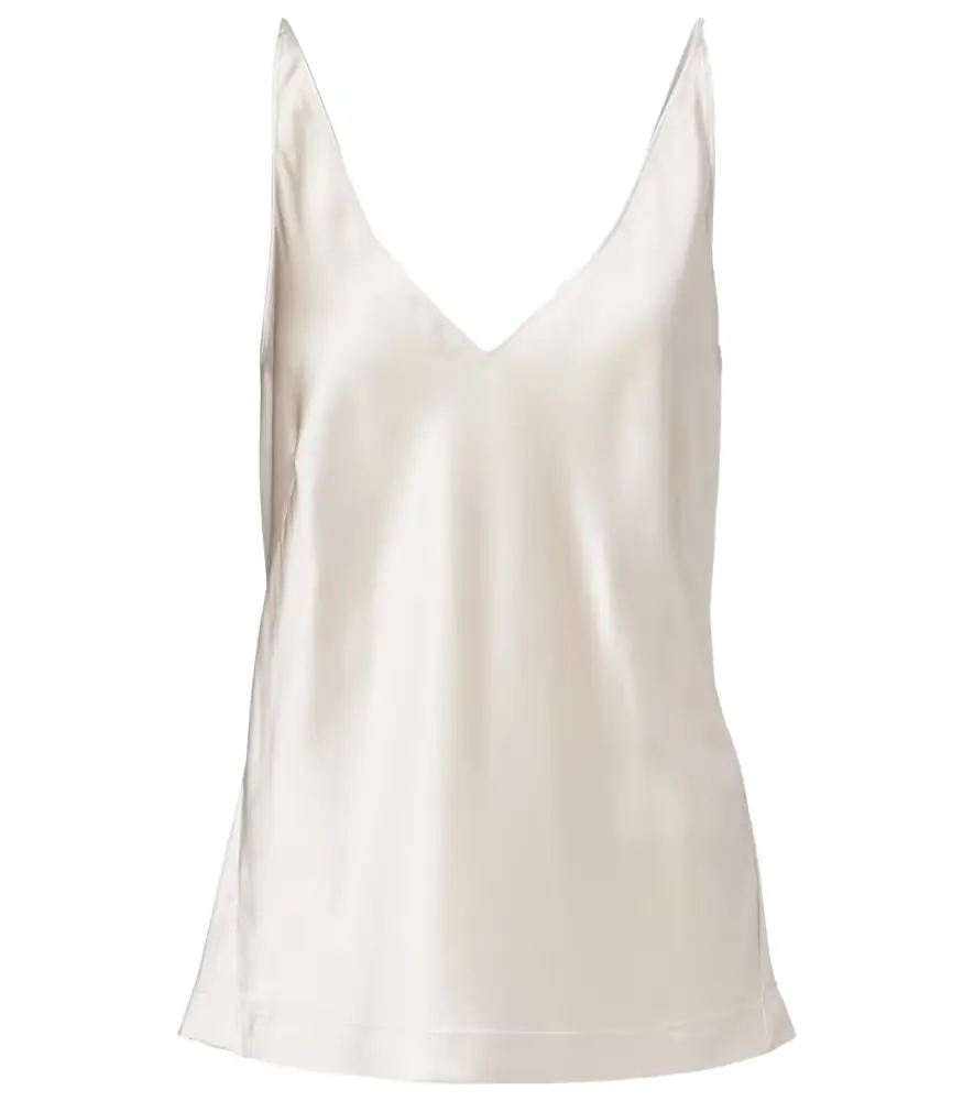 Dorothee Schumacher Sense Of Shine silk-blend satin top