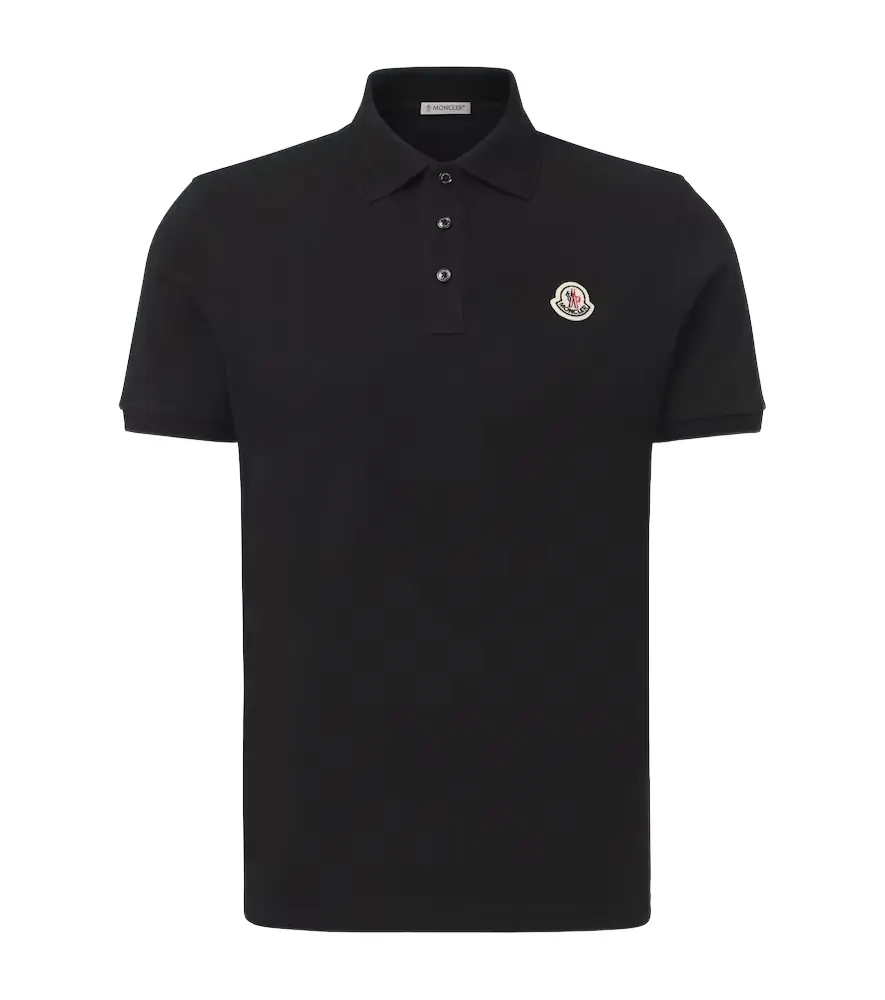 Moncler ogo cotton piqué polo shirt