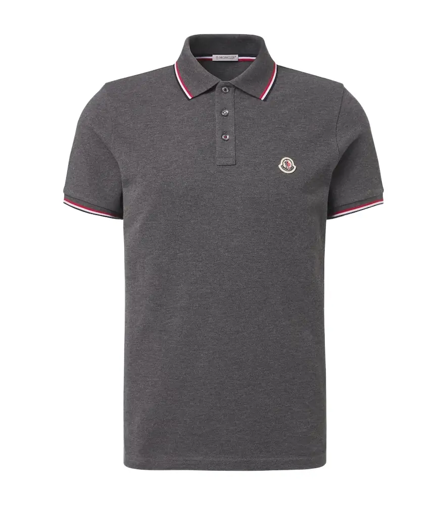 Moncler ogo cotton piqué polo shirt