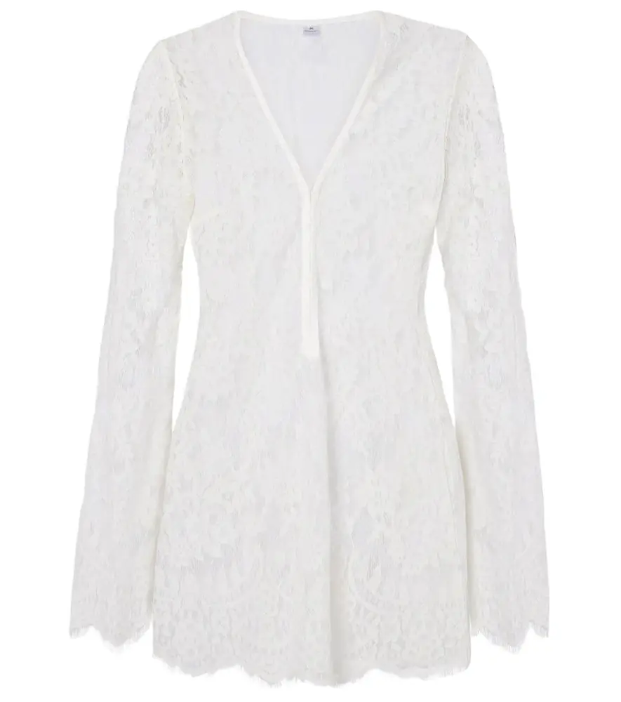 Bananhot Millie cotton-blend lace minidress