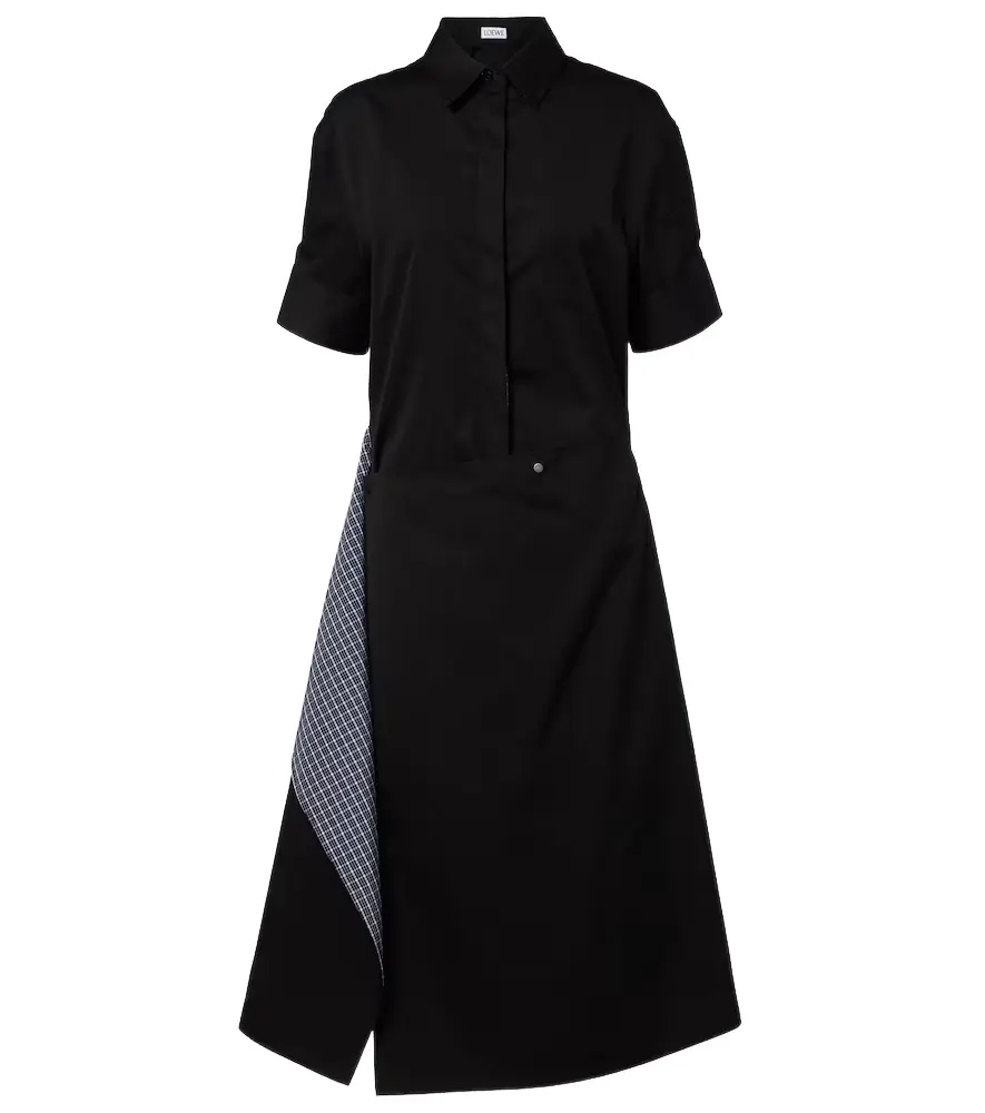 Loewe Deconstructed gabardine shirt dress