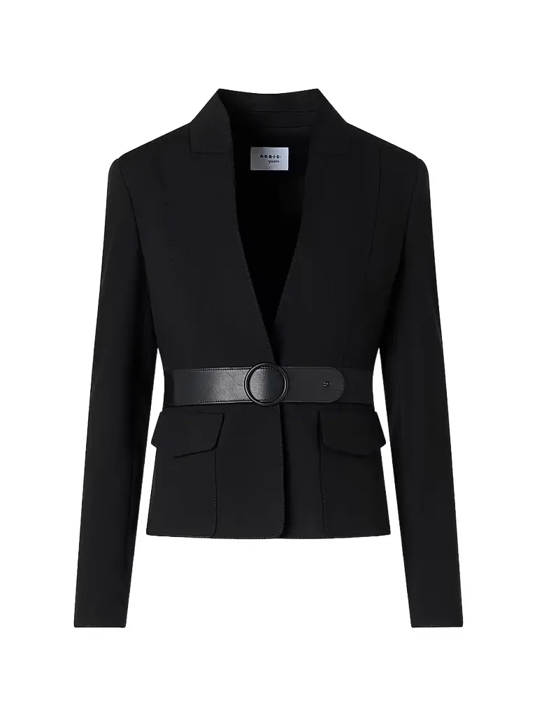 Akris punto Women's Belted Jacket - Black