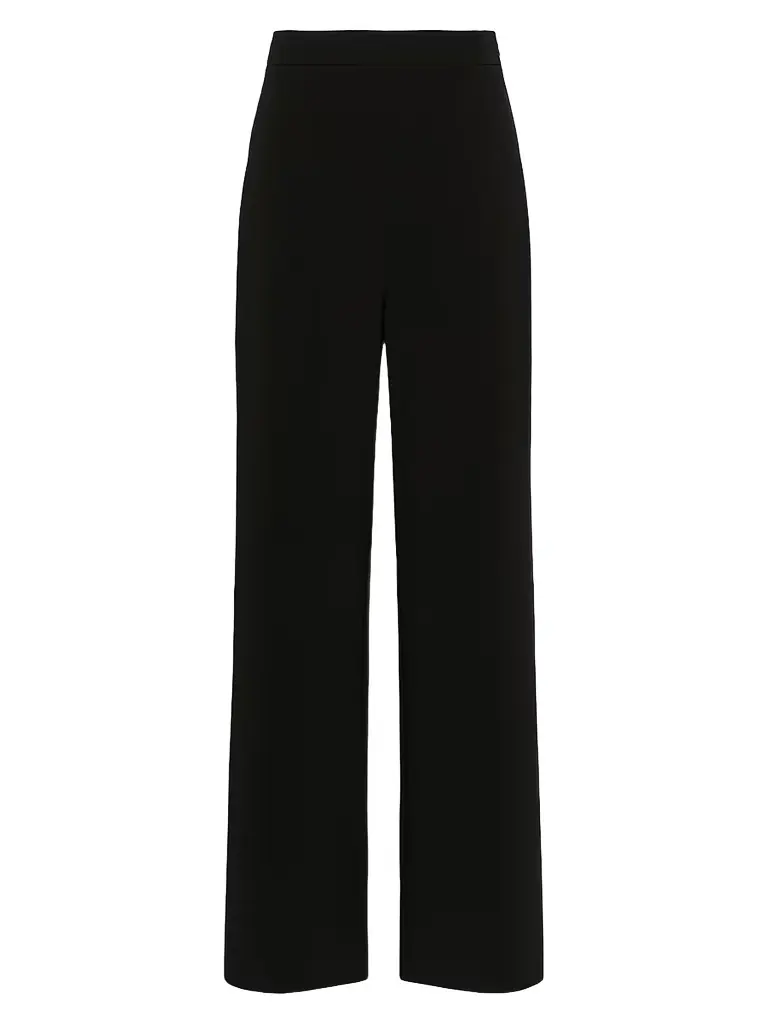 Max Mara Women's Cady Wide-Leg Trousers - Black - Women's Clothing