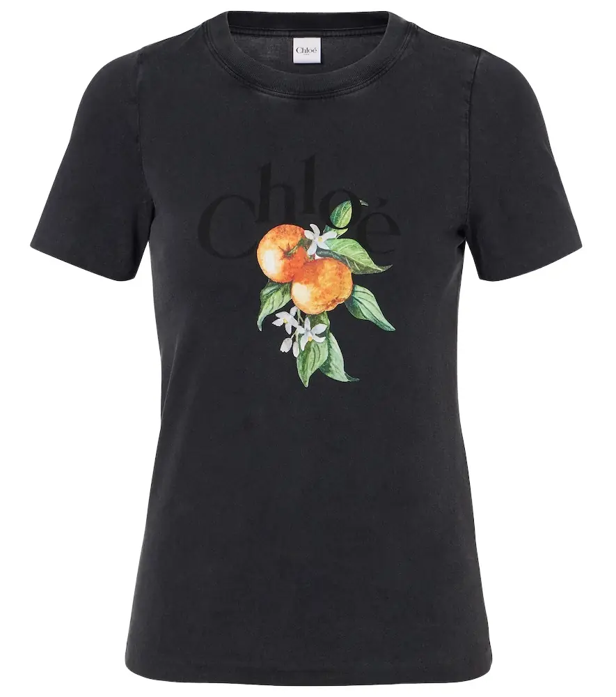 Chloe Chloé Printed cotton T-shirt