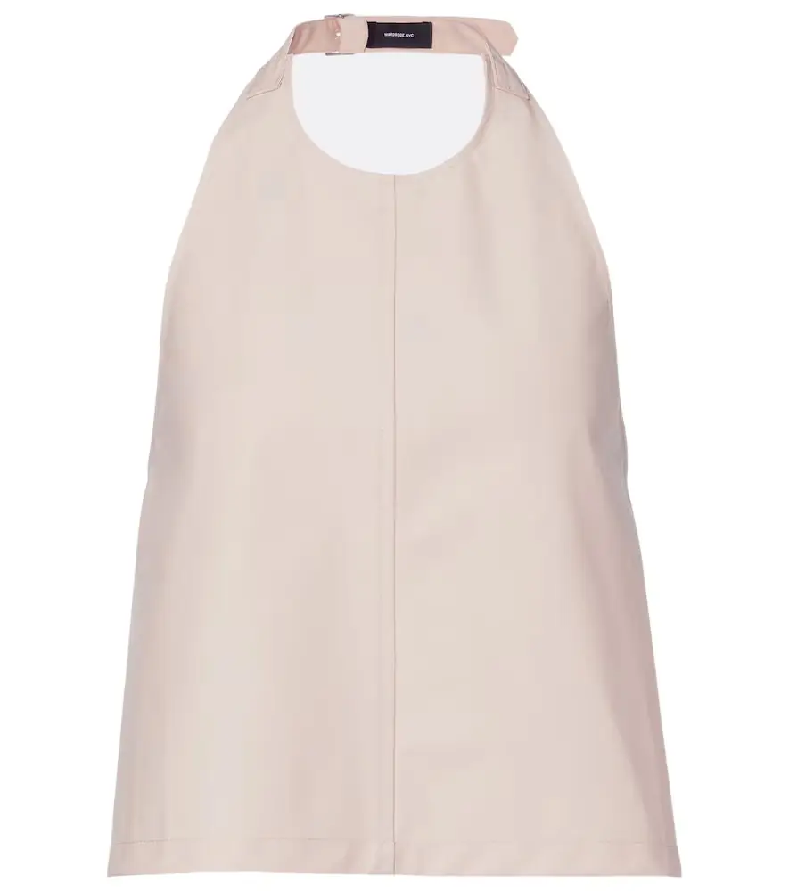 Wardrobe.NYC Wardrobe. NYC Halterneck cotton-blend top