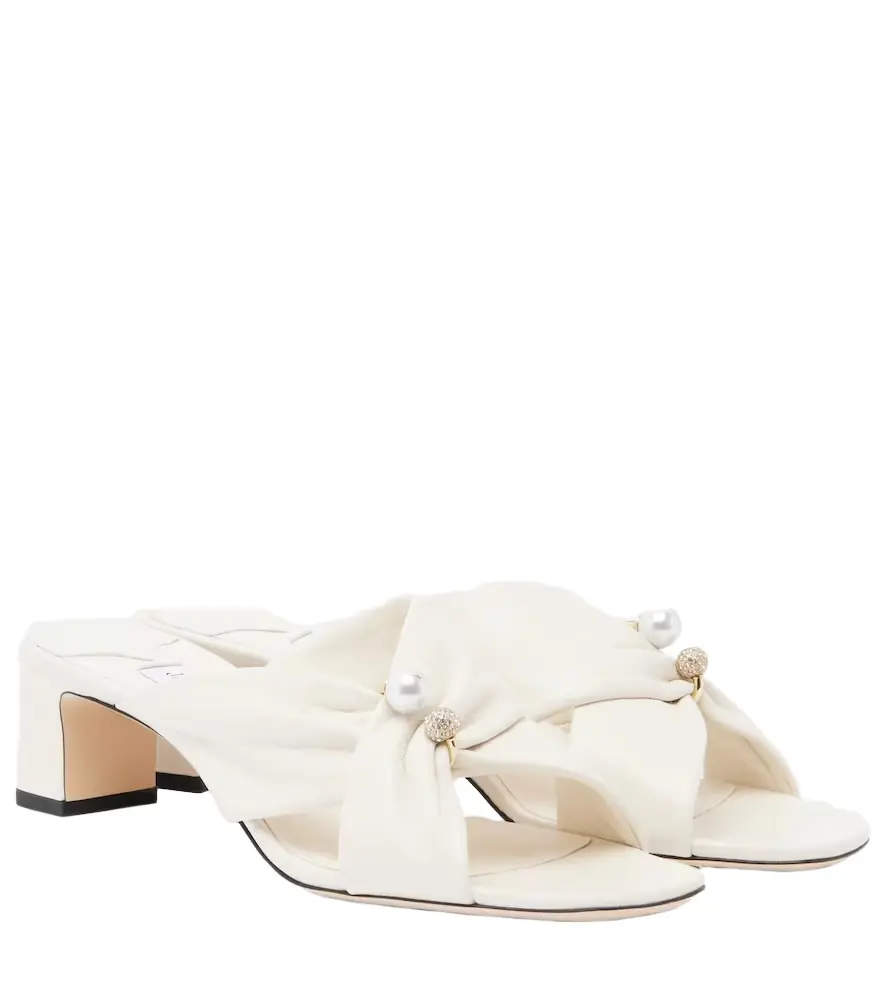 Jimmy Choo Rafi embellished leather mules