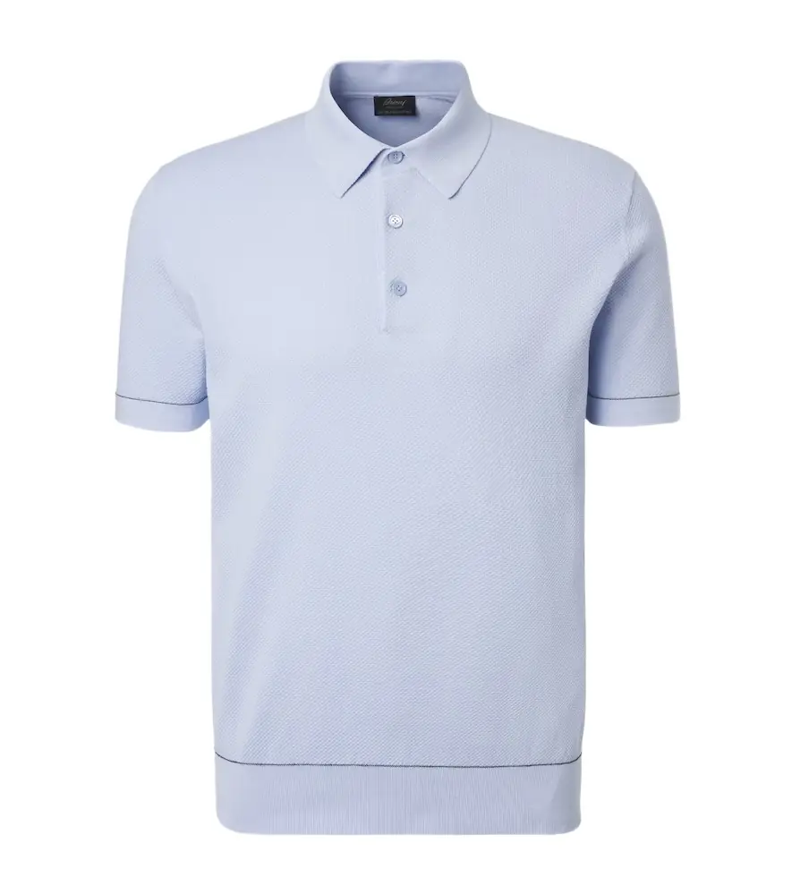 Brioni Cotton piqué polo shirt