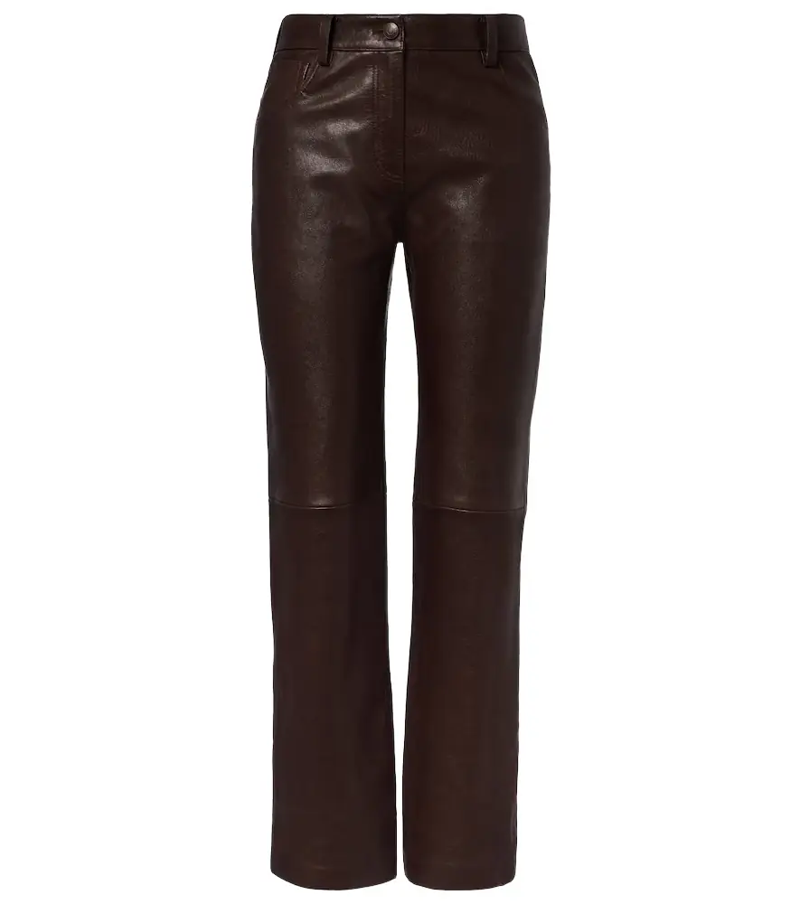 Magda Butrym Leather straight pants