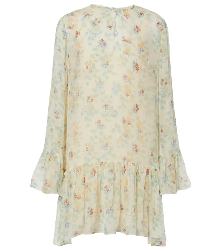 Ulla Johnson Emmeline floral silk chiffon minidress