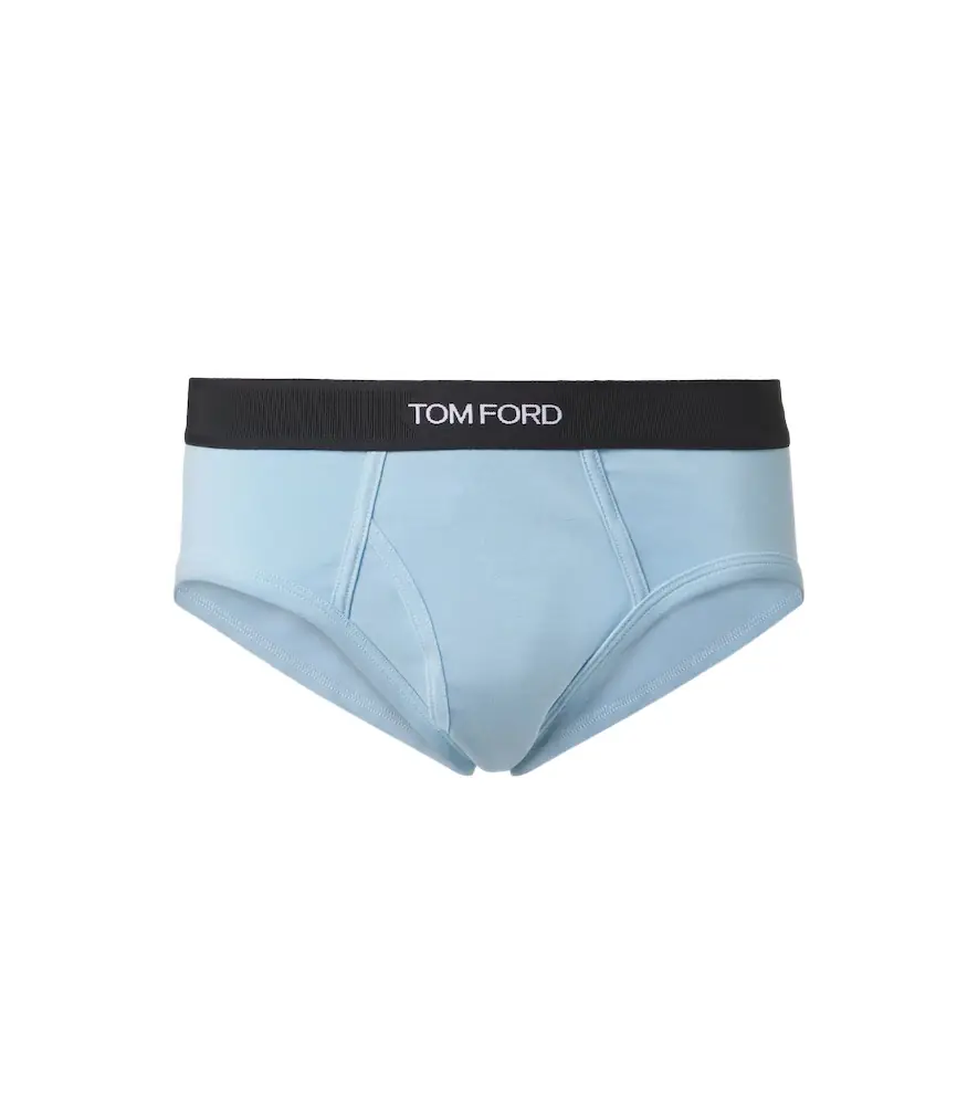 Tom Ford Logo cotton-blend briefs