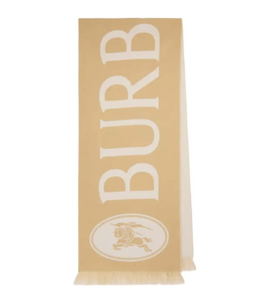 Burberry Logo wool scarf - Women's Accessories