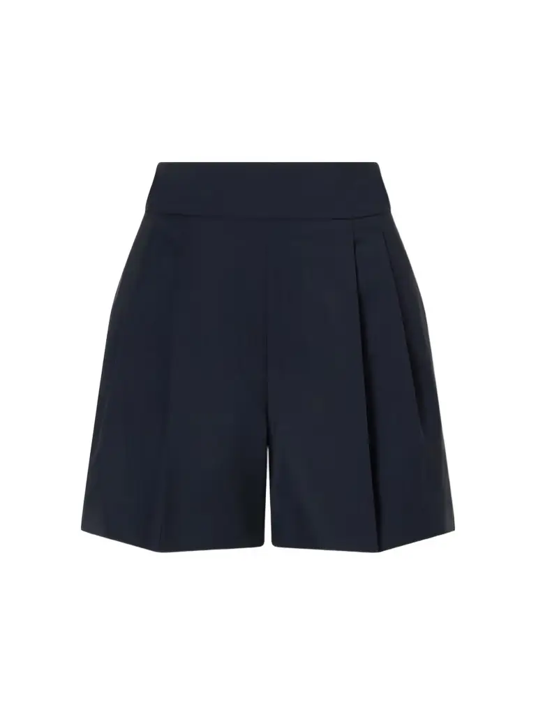 Max Mara Pleated Wool Shorts