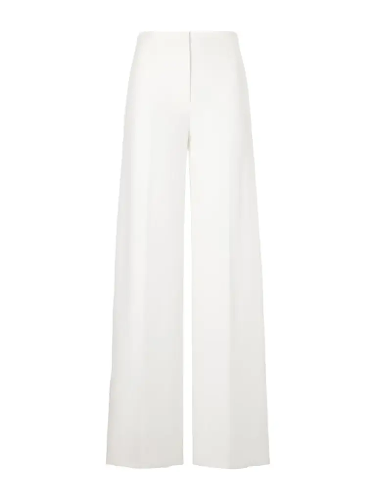 Max Mara Cotton-piqué Wide-leg Pants