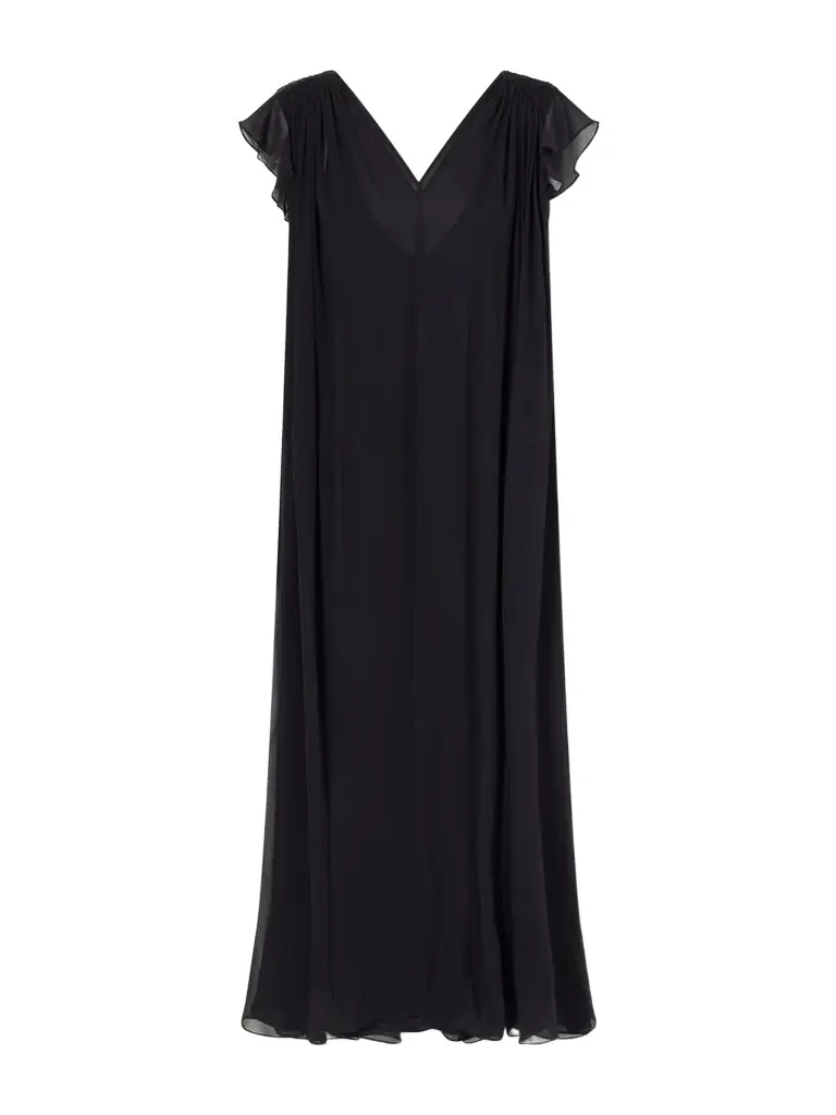 Eres Midnight Concert Shirred Muslin Maxi Dress