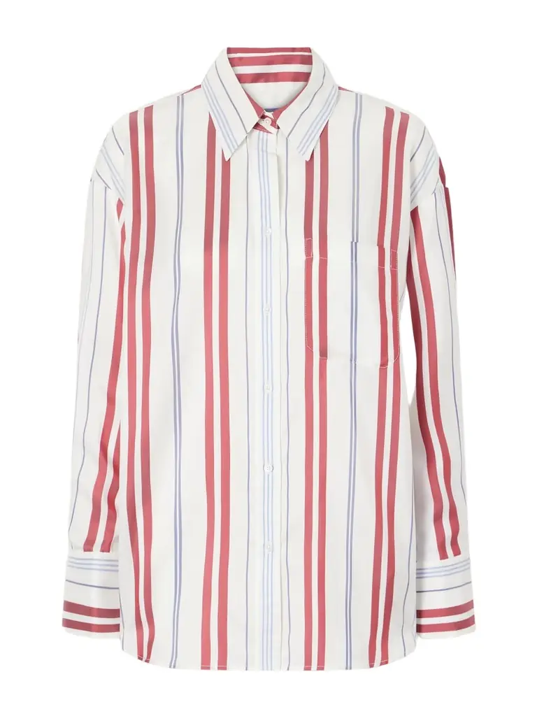 TWP Big Joe Striped Silk Shirt