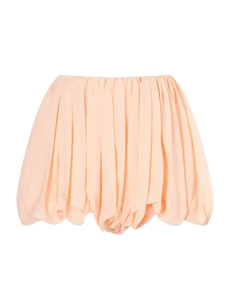 Chloé Pleated Silk-charmeuse Shorts - Women's Clothing