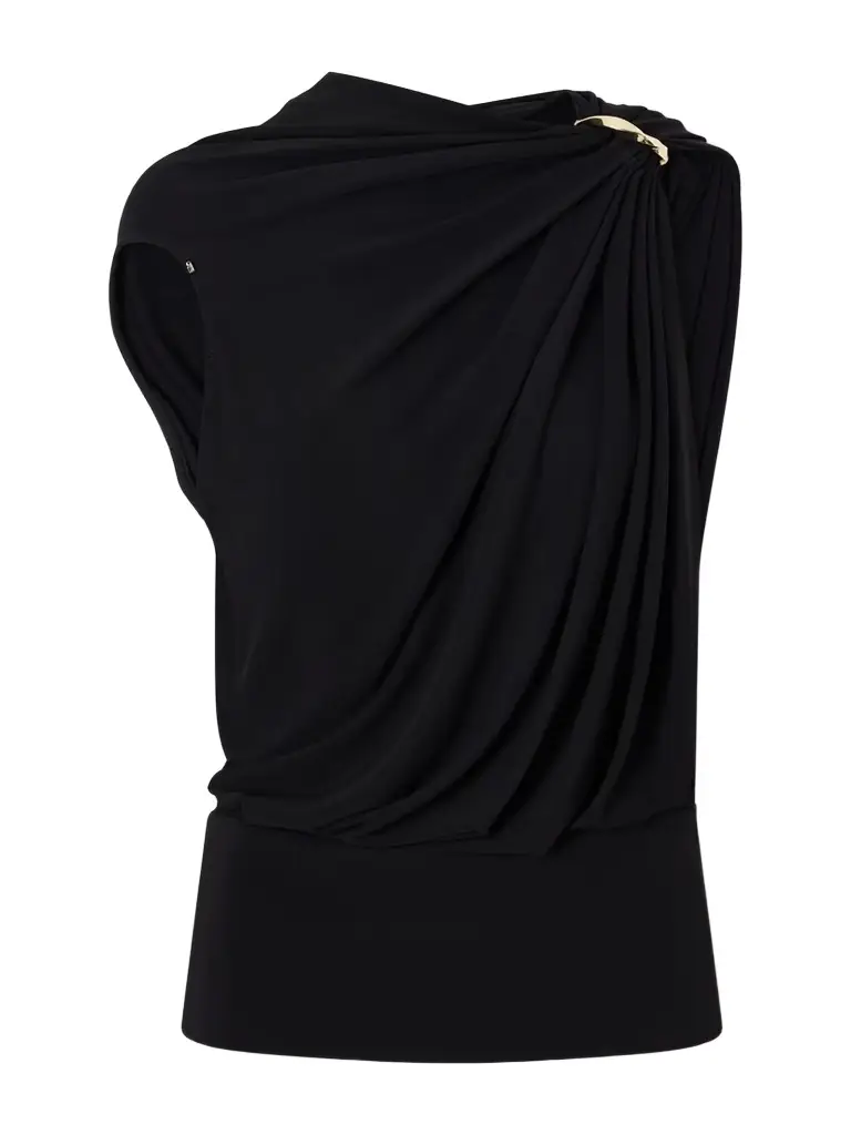Sportmax Lacuna Embellished Jersey Blouse