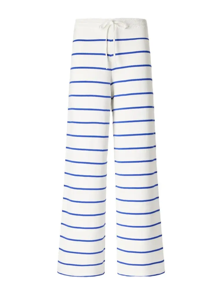 La Ligne Striped Cotton Wide-leg Pants