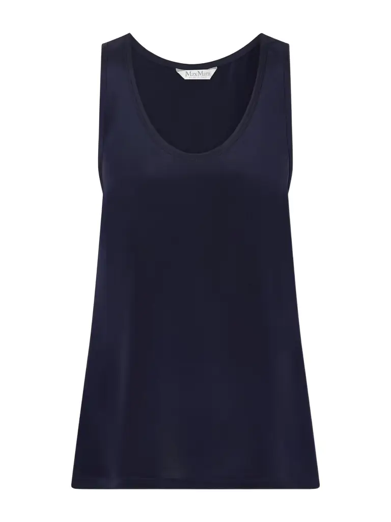Max Mara Draped Silk Tank - Women's Clothing