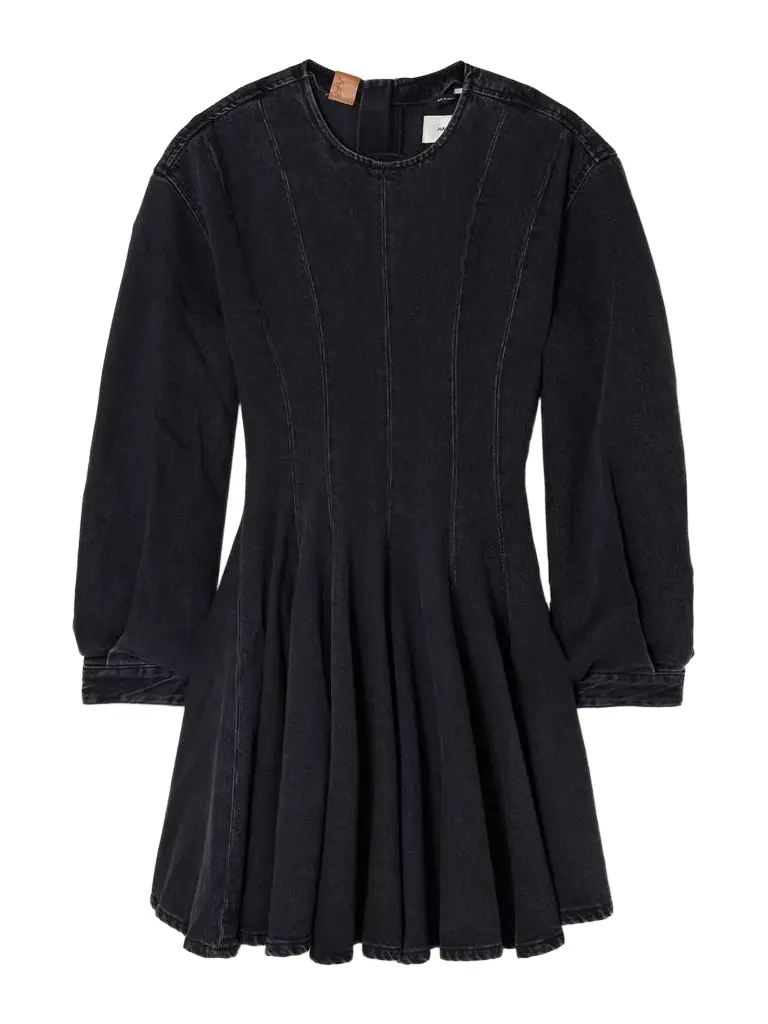 haikure denim dress HAIKURE Shila Ziggy Denim Mini Dress