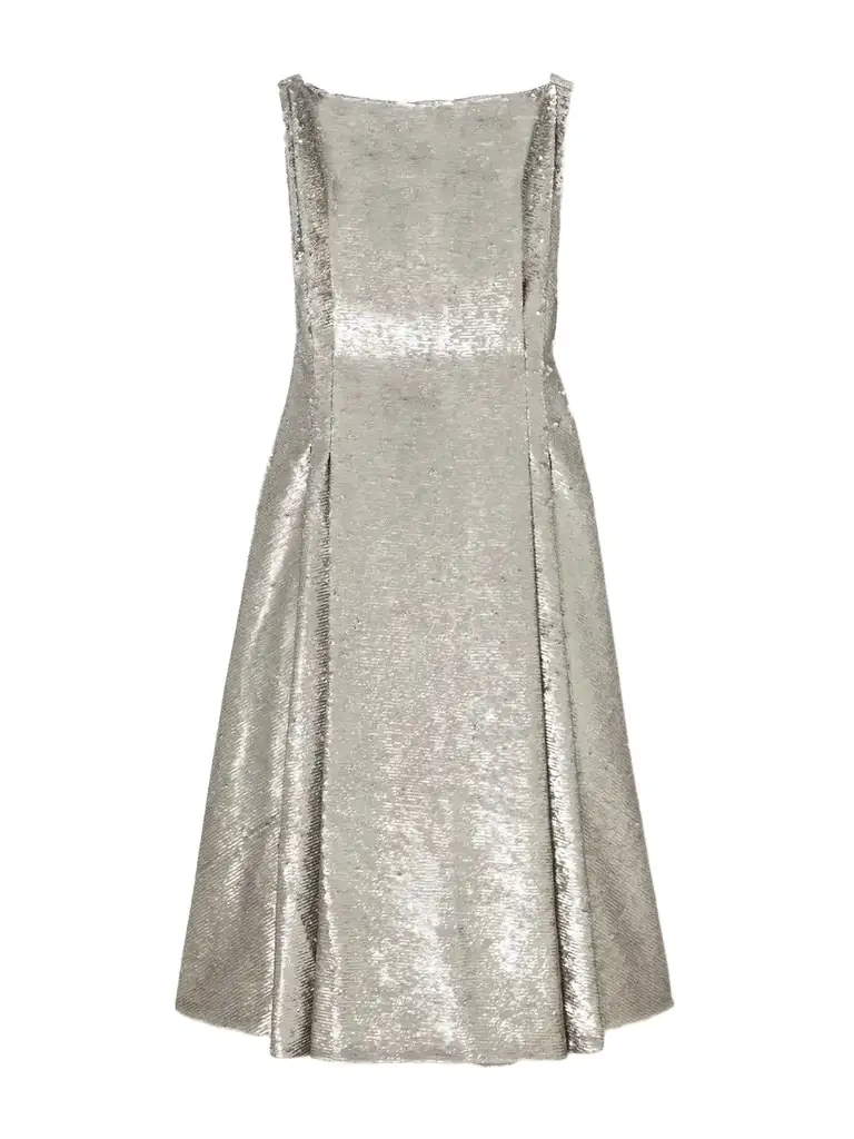 emilia wickstead sequin dress Emilia Wickstead Conlan Asymmetric Sequin Gown