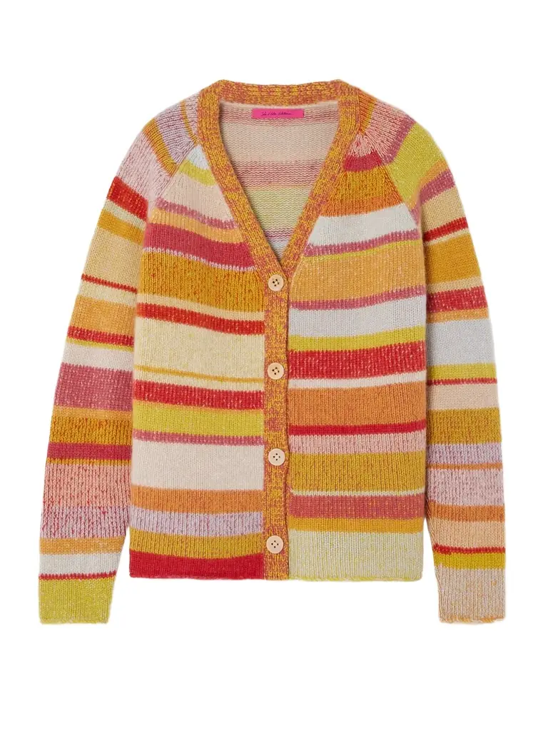 The Elder Statesman Striped Cashmere Cardigan - Women's Clothing