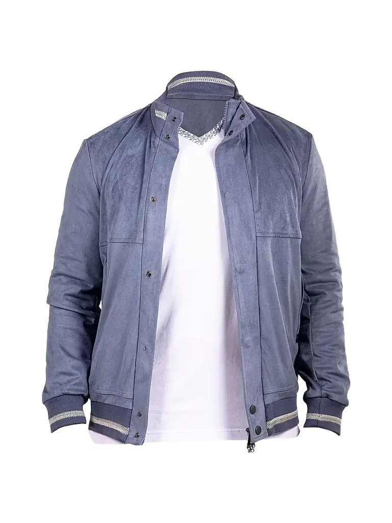 Maceoo Men's Marthyr Bomber Jacket - Blue