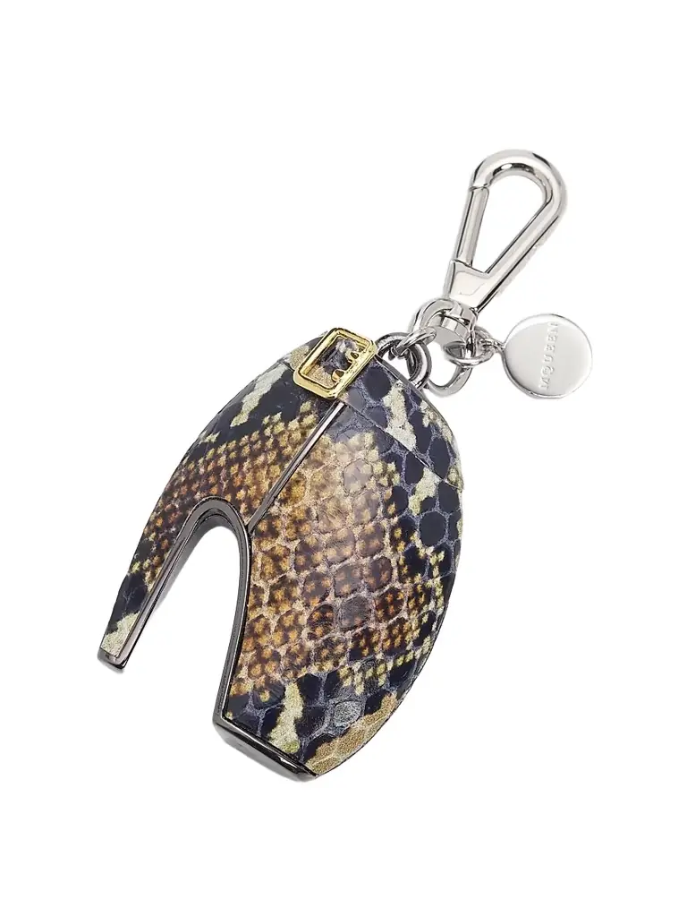 McQueen Women's Armadillo Python Bag Charm - Mix Color