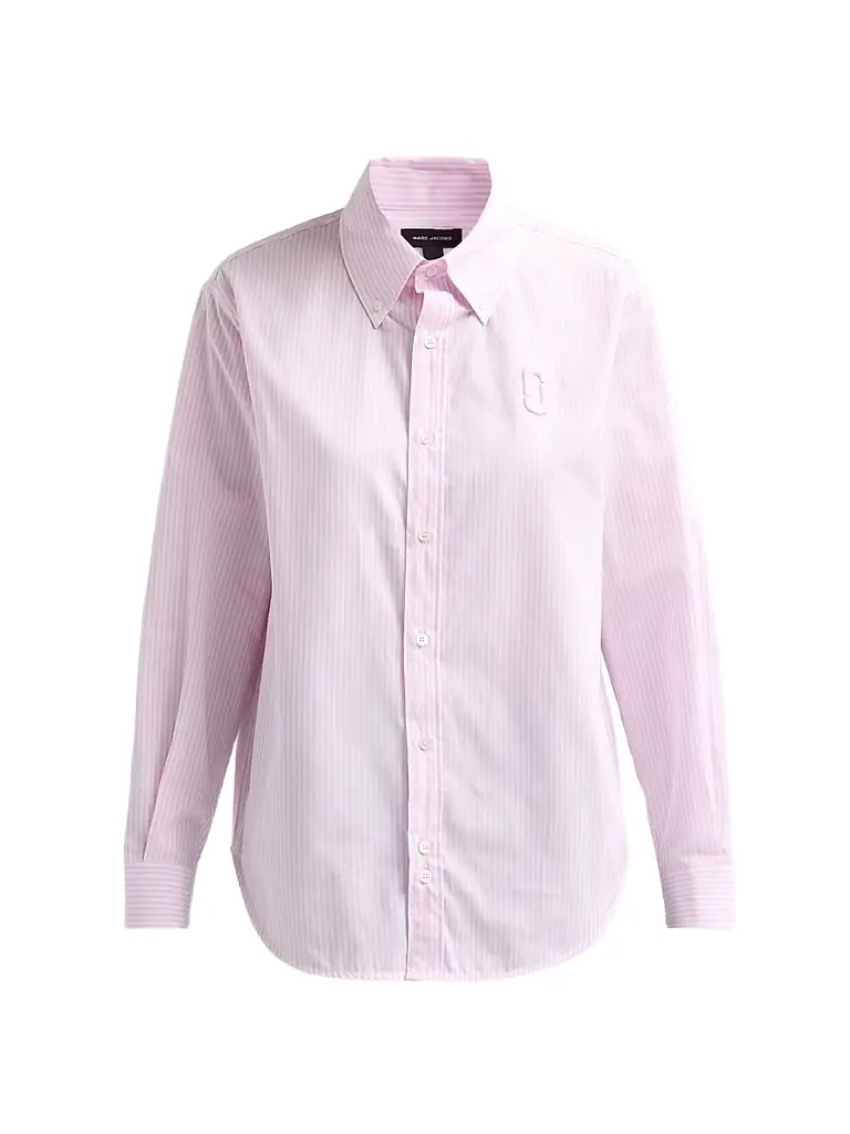 Marc Jacobs Women's Pop J Marc Poplin Shirt - Ribbon Pink Multi
