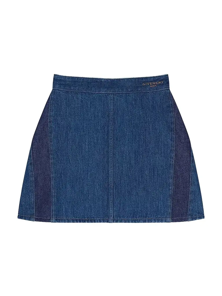 Givenchy Women's Mini Cocoon Skirt in Denim - Medium Blue