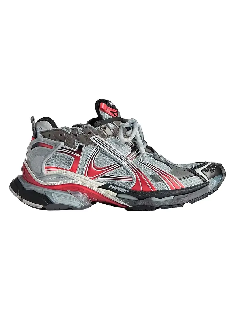 Balenciaga Men's Runner Gradient Sneakers - Grey