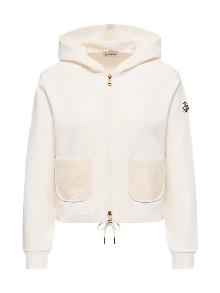 Moncler Women's Sweatshirt in Cotton Blend - Beige