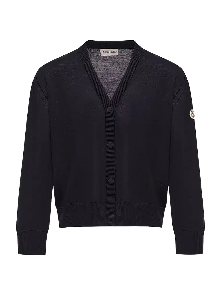 Moncler Women's Cardigan in Wool - Navy Blue