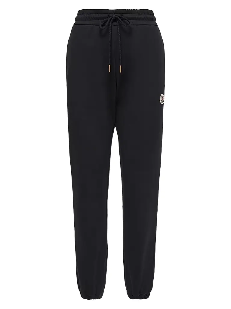 Moncler Women's Sweatpants in Cotton Blend Fleece - Dark Blue