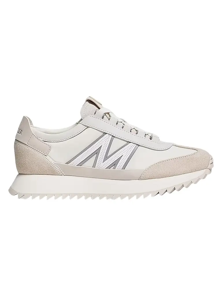 Moncler Women's Sneakers in Suede and Nubuck - White