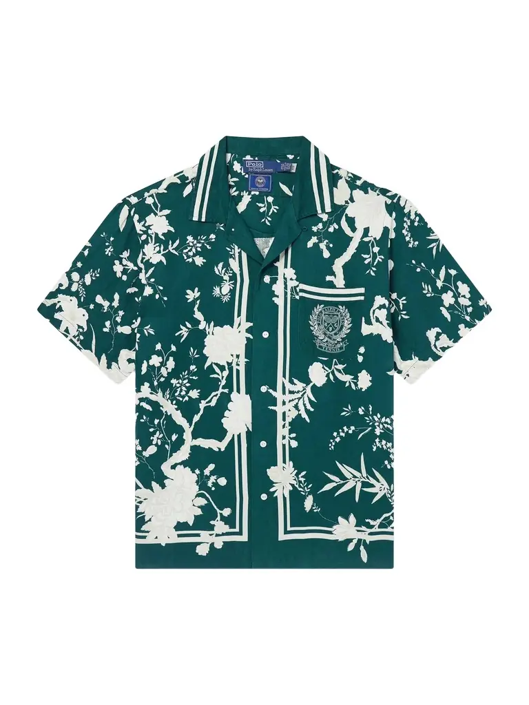 Wimbledon Printed Linen and Silk-Blend Shirt - Men