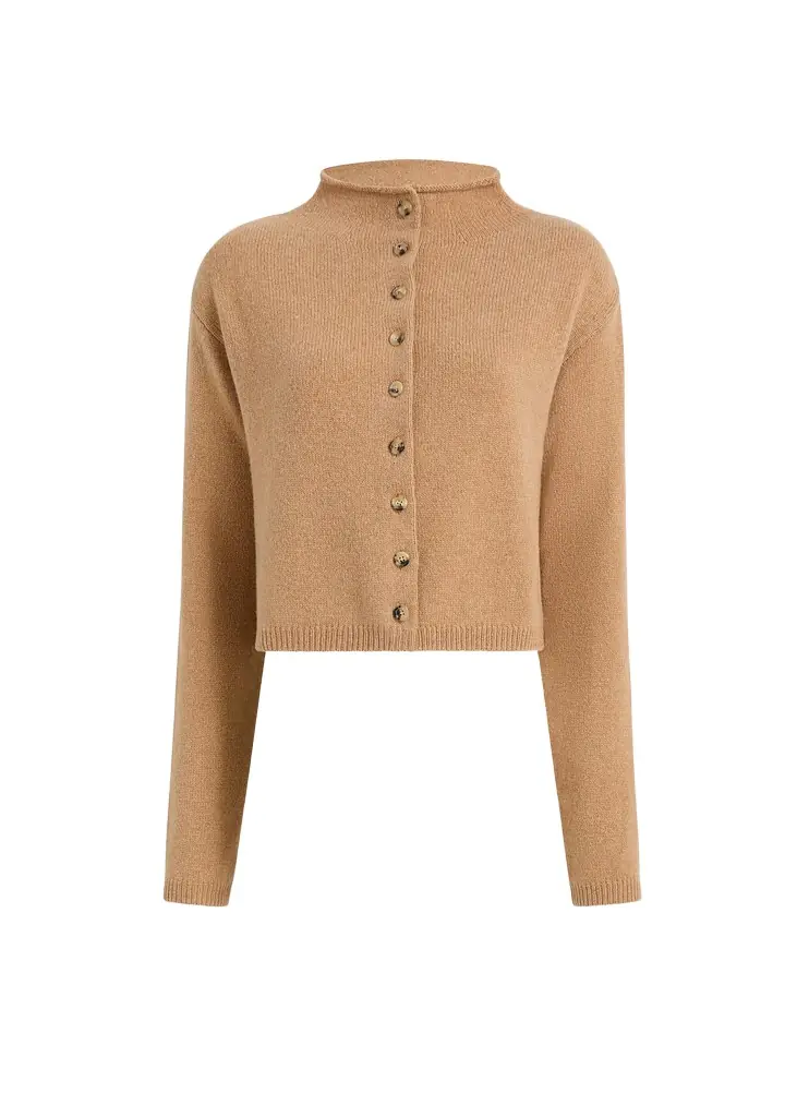 Khaite Annora Cardigan In Camel