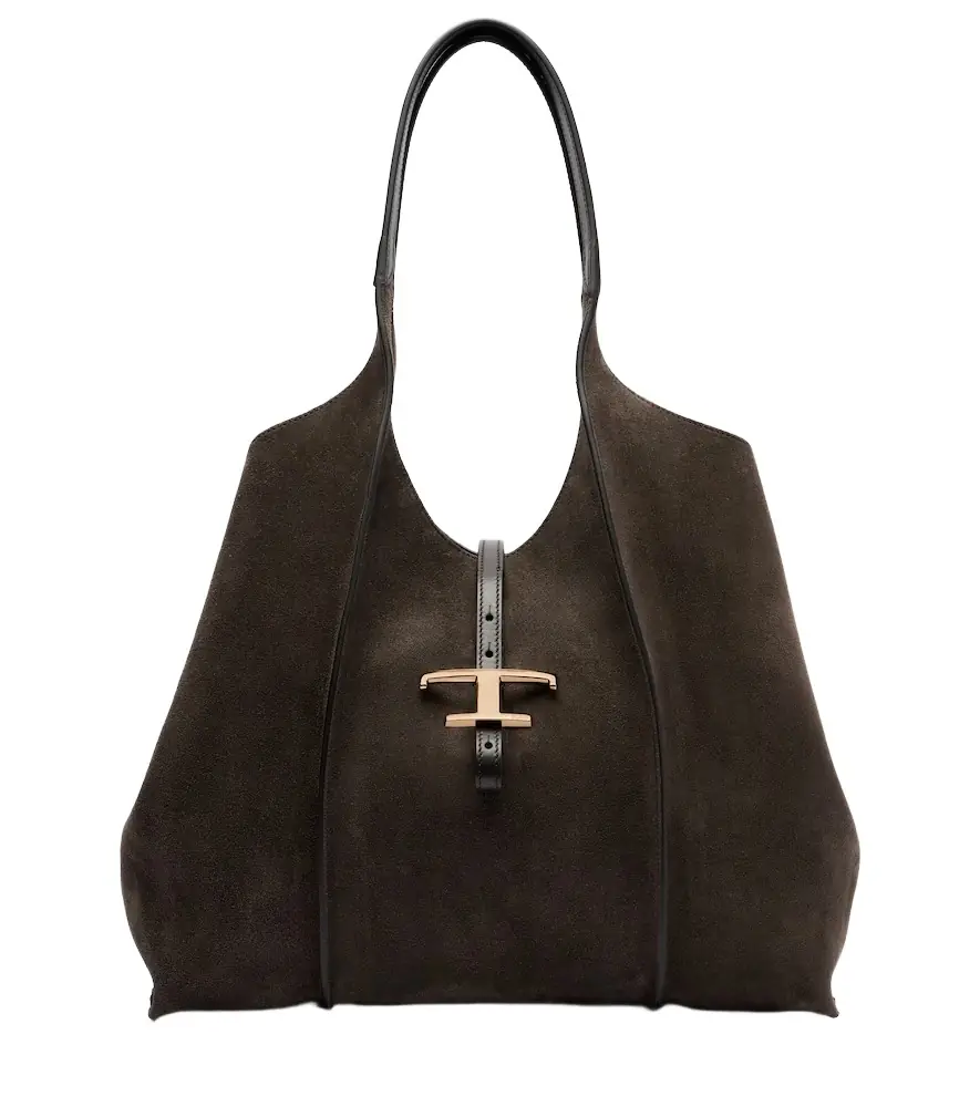 Tod's T Timeless Medium suede tote bag
