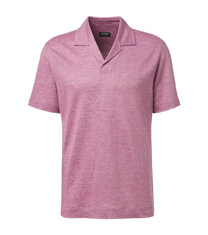 Zegna Linen polo shirt