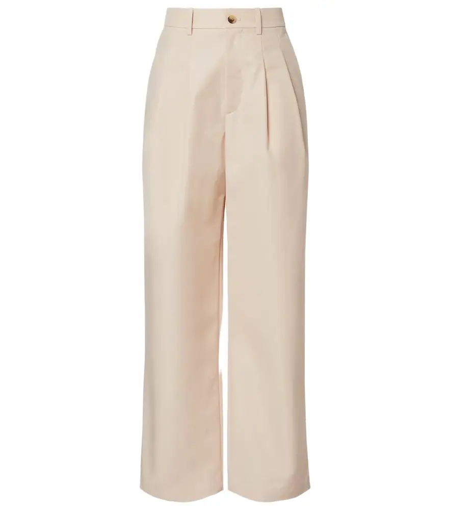 Wardrobe.NYC Wardrobe. NYC Pleated cotton-blend wide-leg pants