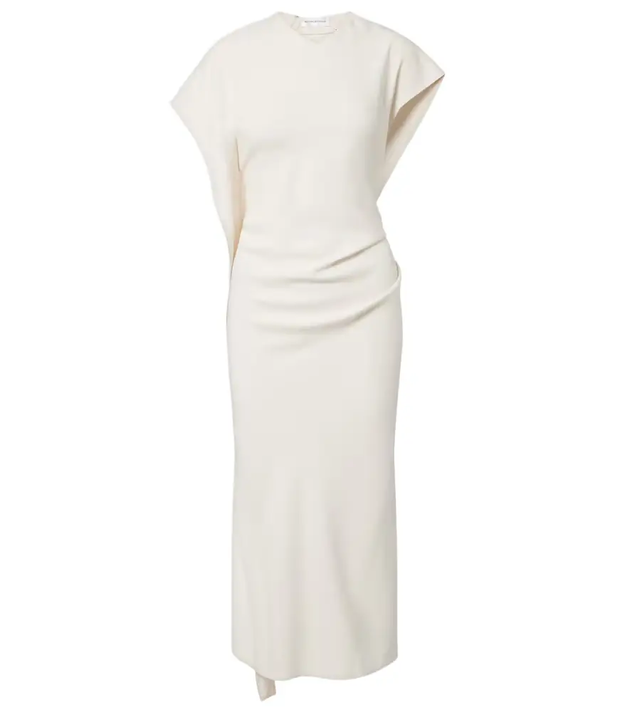Victoria Beckham Victoria draped crêpe satin midi dress