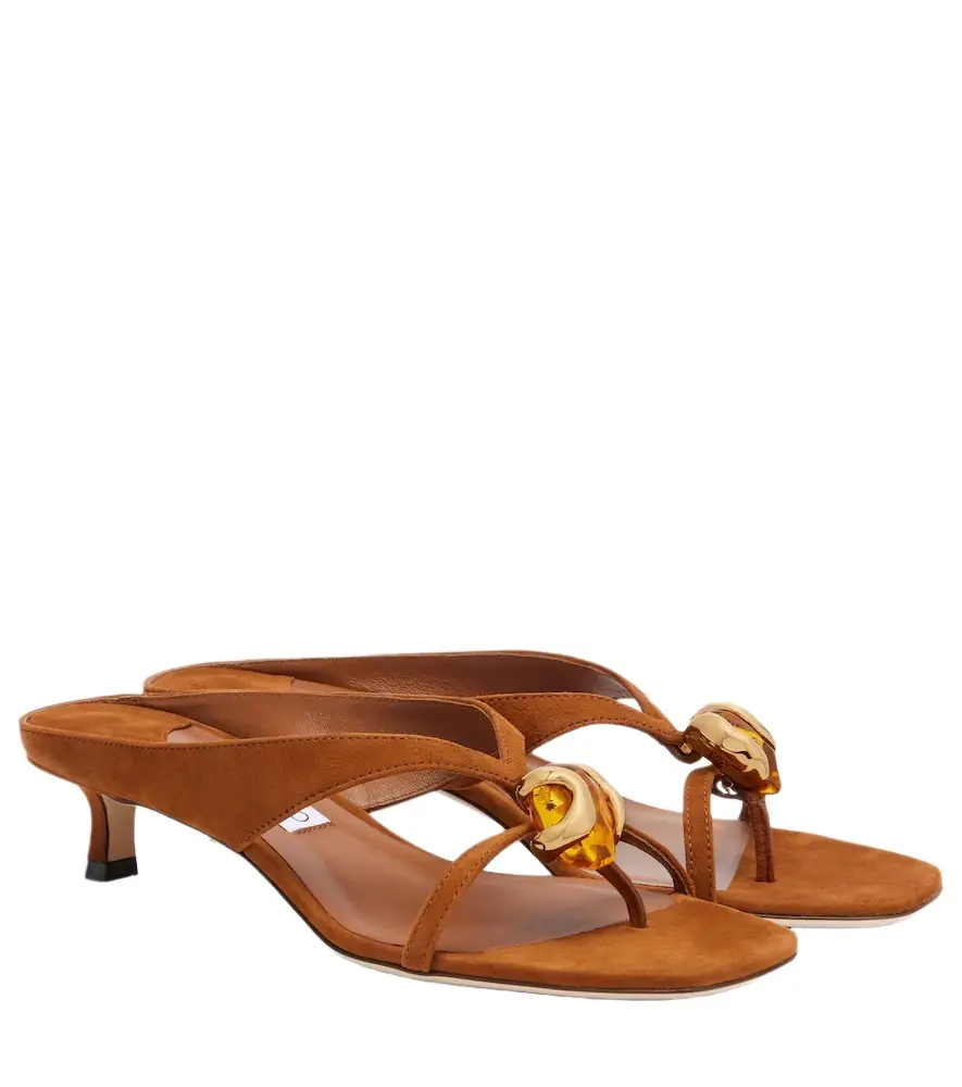 Jimmy Choo Emeri embellished suede sandals