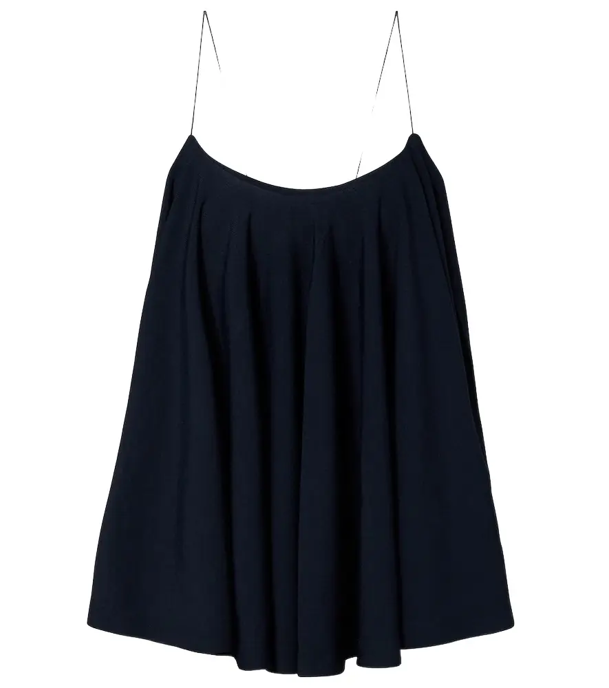 Jacquemus Voile open-back jersey top