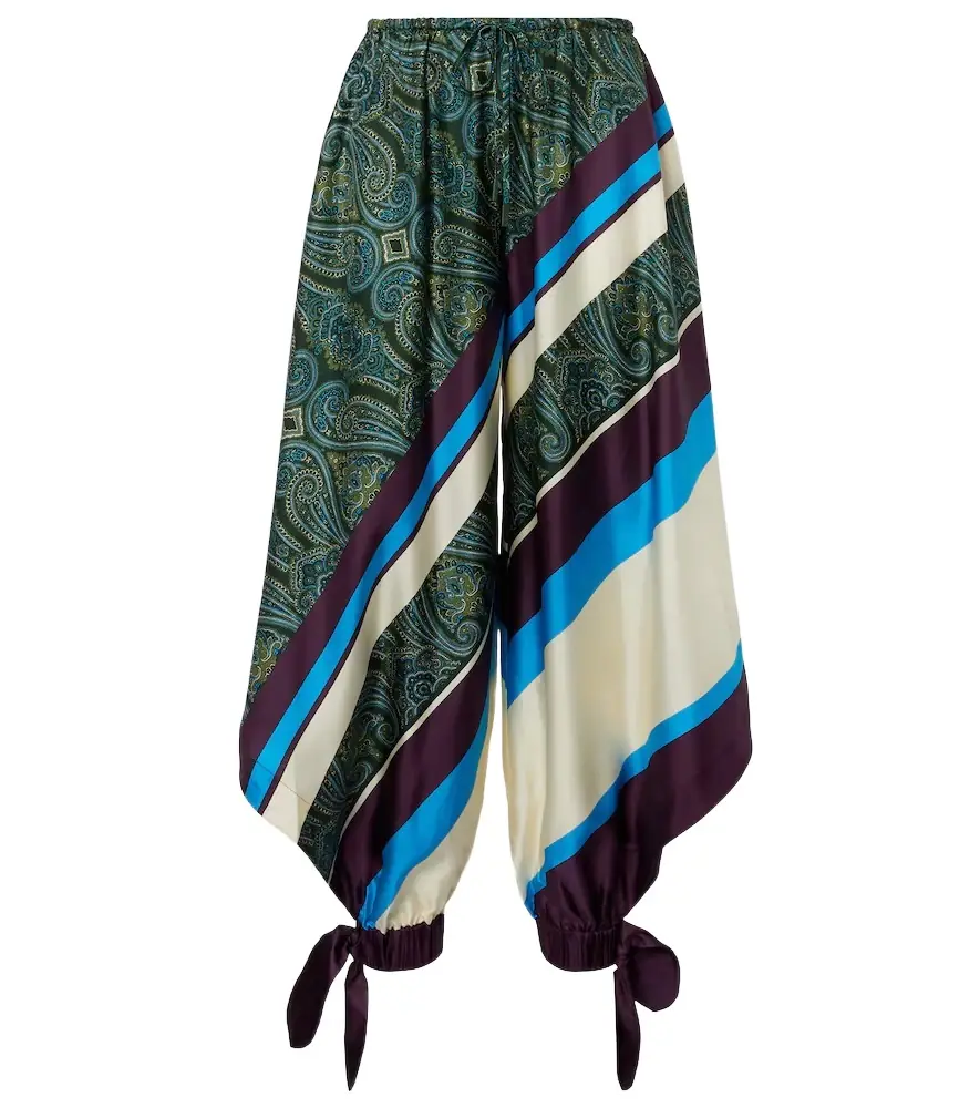Alemais Alémais Joni printed silk twill balloon pants